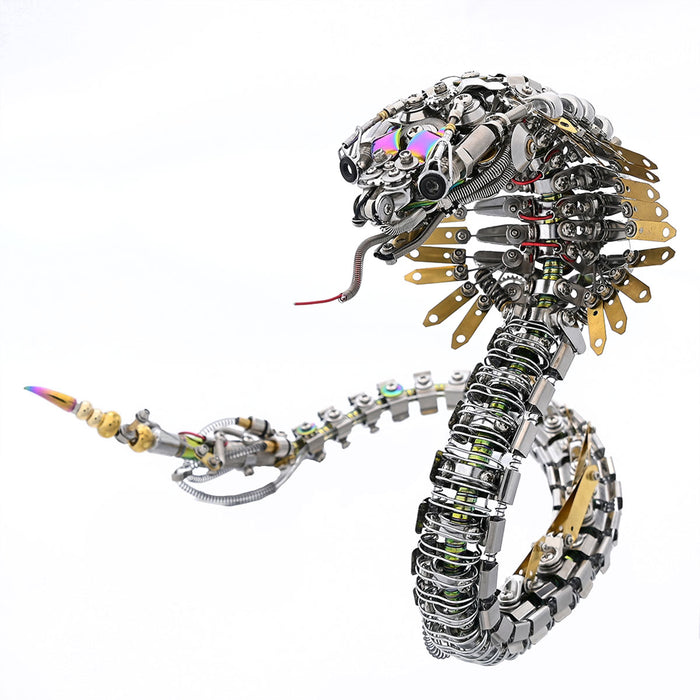 Legendary Serpent: Mechanical Snake 3D Metal Model Kit 500pcs