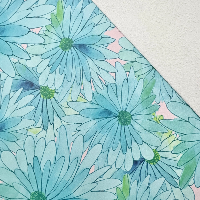 Light Blue Daisy | 18" Luxe Vinyl Roll - Mid-Weight