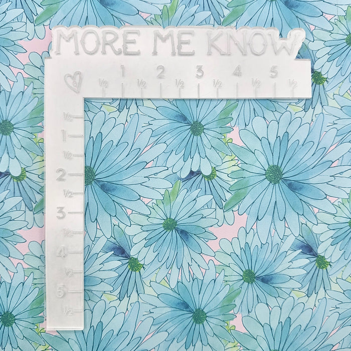Light Blue Daisy | 18" Luxe Vinyl Roll - Mid-Weight