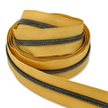 Light Mustard Yellow  | #5 Midnight Rainbow Zipper by the Yard - 3 Yard Singles