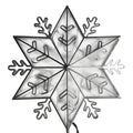 Light-Up Snowflake Star Tree Topper, 10-3/4-Inch
