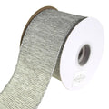 Linen Glimmer Metallic Christmas Holiday Ribbon, Silver, 2-1/2 Inch, 10 Yards