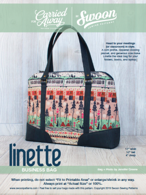 Linette Business Bag by Swoon Sewing Patterns | Hardware Kit