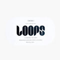 White packaging of LOOPS Dew Cloud Ultra Hydrating Hydrogel sheet mask with black text on a white background.