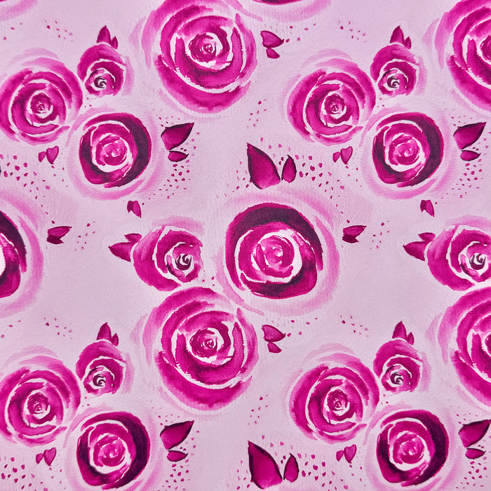 Lovers Watercolor Roses | 18" Luxe Vinyl Roll - Mid-Weight