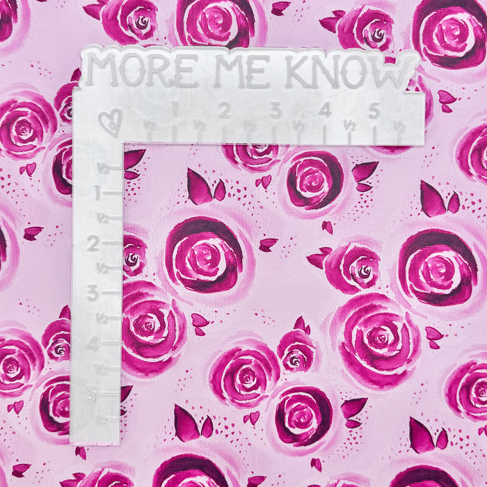 Lovers Watercolor Roses | 18" Luxe Vinyl Roll - Mid-Weight