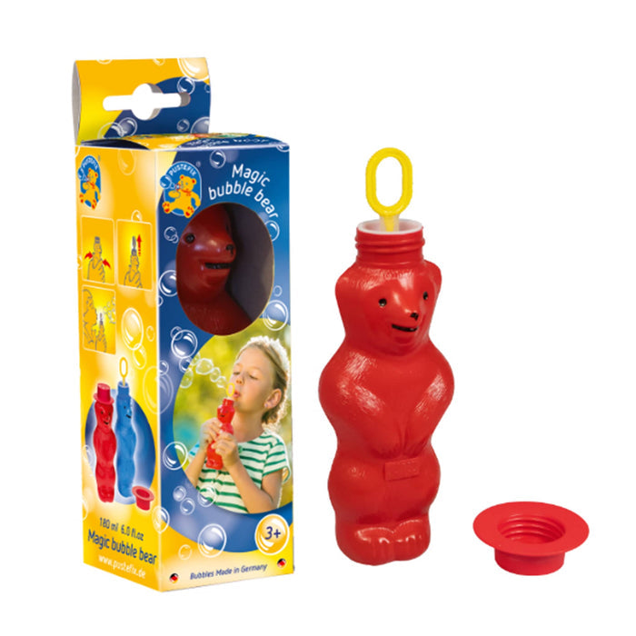 HQ Kites Pustefix Magic Bubble Bear in red with packaging.