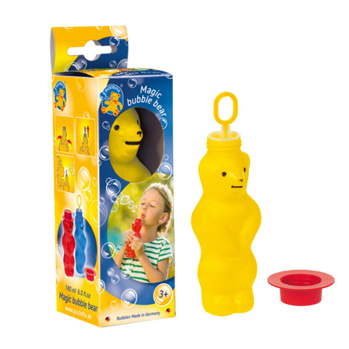 HQ Kites Pustefix Magic Bubble Bear in yellow with packaging.