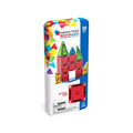 Magna-Tiles microMAGS 26 piece travel set in tin packaging on a white background.
