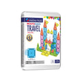 Magna-Tiles micromags deluxe travel set tin packaging on a white background.