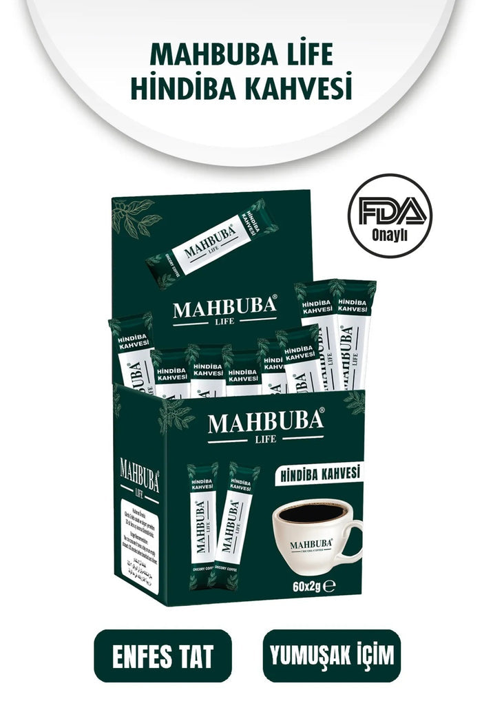 Mahbuba Life Mahbuba Chicory Coffee is a plant-based instant coffee blend made with 65% soluble chicory and 35% soluble coffee.