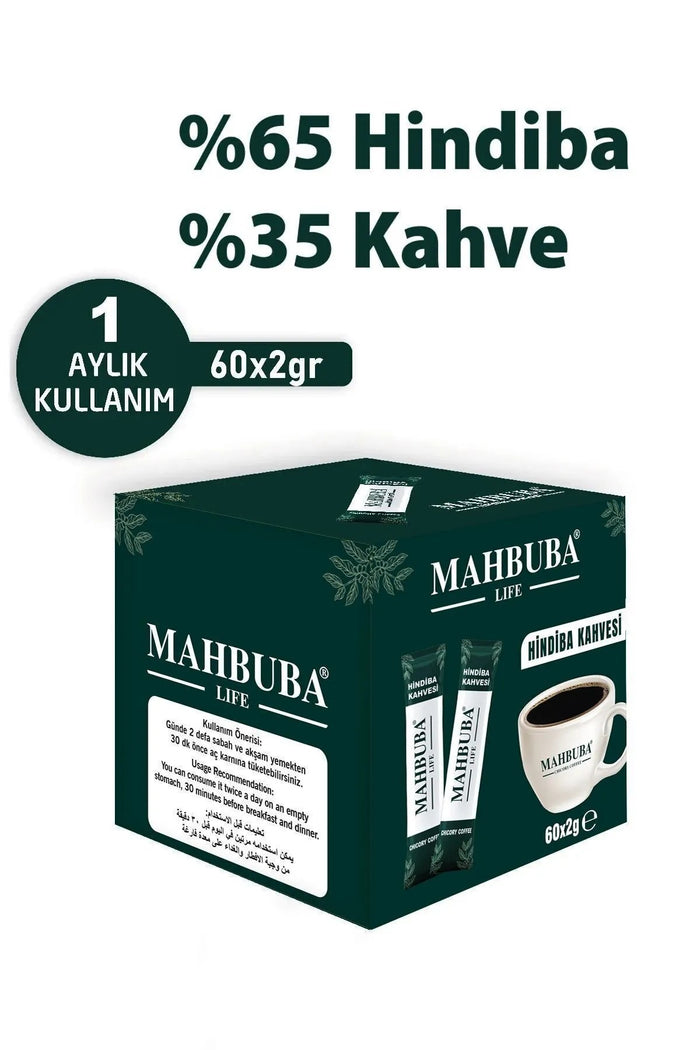 Mahbuba Life Mahbuba Chicory Coffee is a plant-based instant coffee blend made with 65% soluble chicory and 35% soluble coffee.