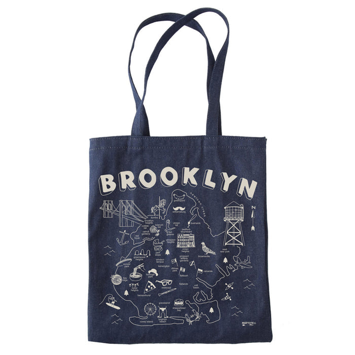 maptote brooklyn denim tote bag