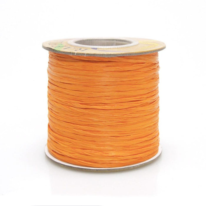 Matte Raffia Ribbon, 1/4-Inch, 100-Yard, Orange