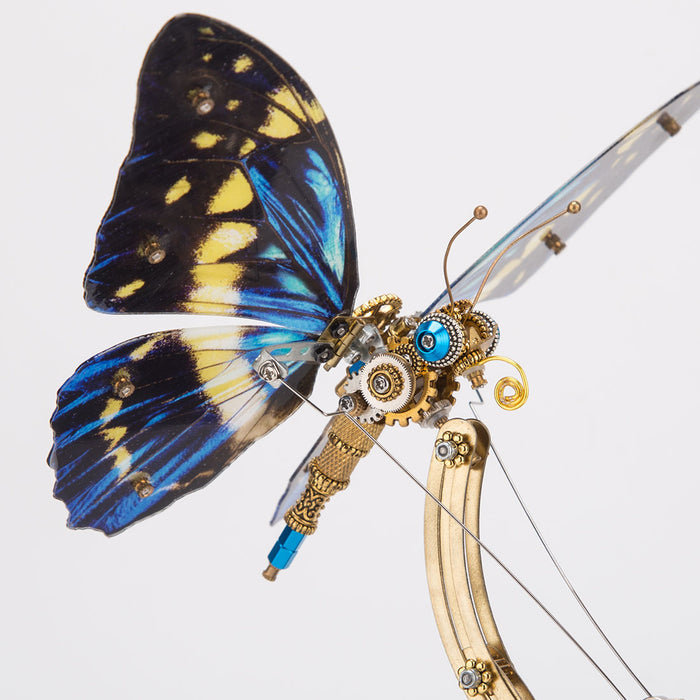 Mechanical 3D DIY Steampunk Butterfly Metal Model Building Kits with Music Box