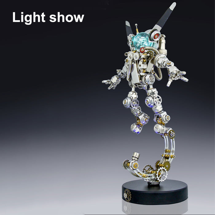 Mechanical Aerospace Rabbit Sci-fi Punk Female Astronaut 3D Metal Puzzle 500CS