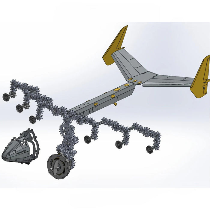 Mechanical AN-225 MRIYA Cargo Aircraft 3D Metal Puzzle Kits for Aviation Lovers 270PCS