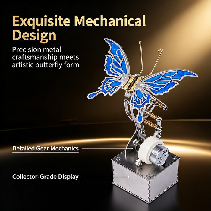 Mechanical Bionic Butterfly 3D Metal Puzzle DIY Kinetic Sculpture Kit