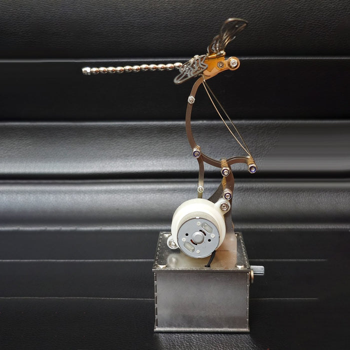 Mechanical Dragonfly 3D Metal Model Kit Kinetic Sculpture with Moving Wings