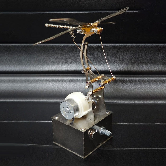 Mechanical Dragonfly 3D Metal Model Kit Kinetic Sculpture with Moving Wings