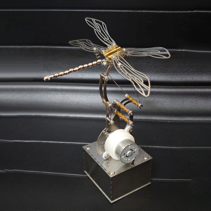 Mechanical Dragonfly 3D Metal Model Kit Kinetic Sculpture with Moving Wings