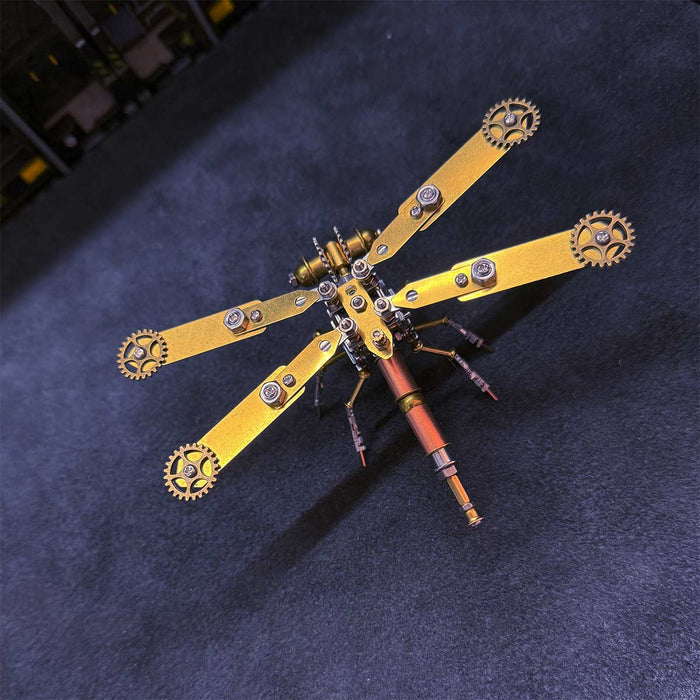 Mechanical Dragonfly 3D Metal Puzzle Insect Assembly Model Kit 168PCS
