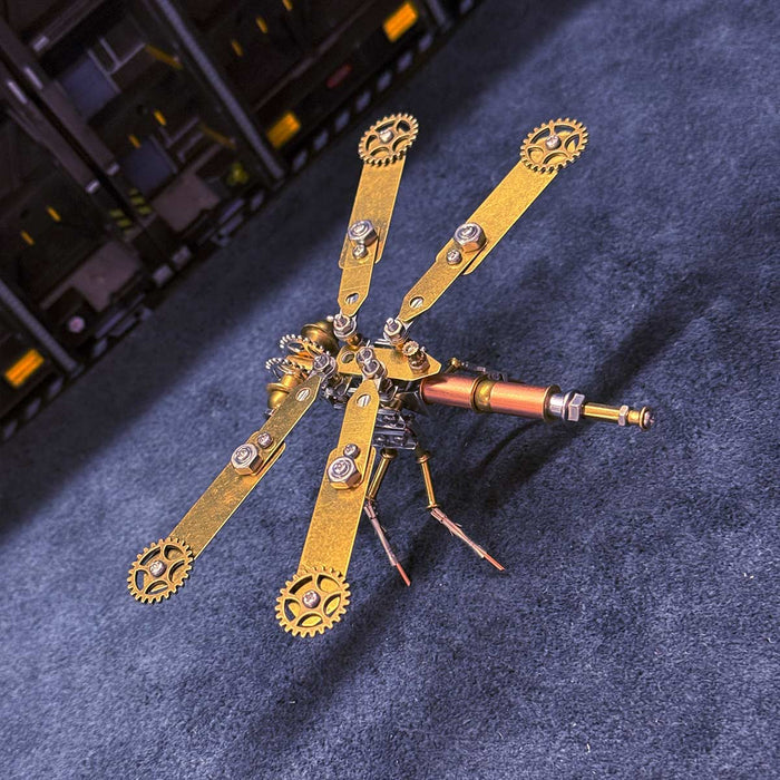 Mechanical Dragonfly 3D Metal Puzzle Insect Assembly Model Kit 168PCS
