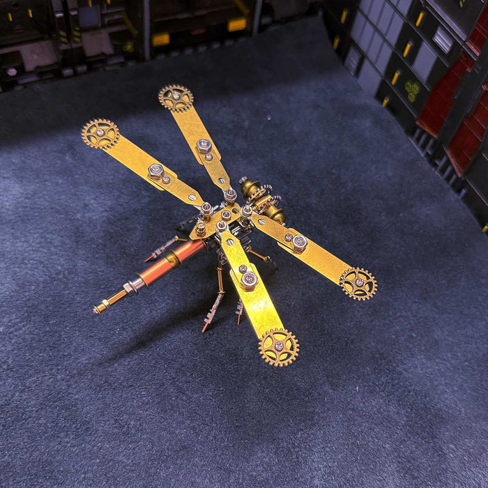 Mechanical Dragonfly 3D Metal Puzzle Insect Assembly Model Kit 168PCS