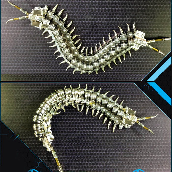 Mechanical Flying Centipede 3D Metal Model Kits Ornament