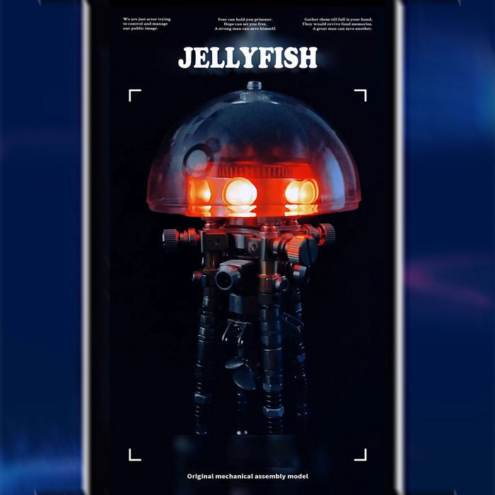 Mechanical Jellyfish Kinetic Sculpture Kits Bring Your Living Room to Life