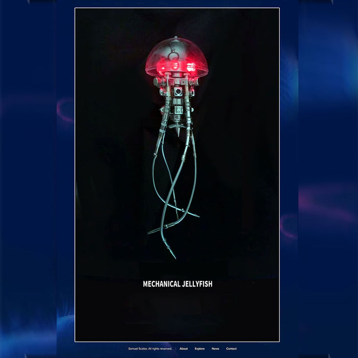 Mechanical Jellyfish Kinetic Sculpture Kits Bring Your Living Room to Life
