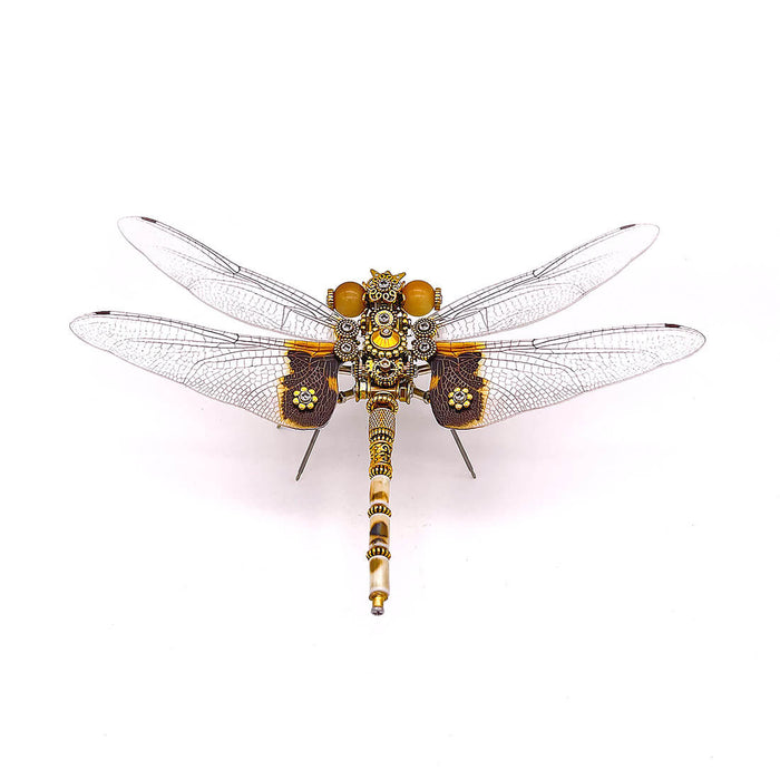 Mechanical Punk Large Dragonfly 3D DIY Insects Model Metal Assembly Toy Creative Ornament (200PCS)