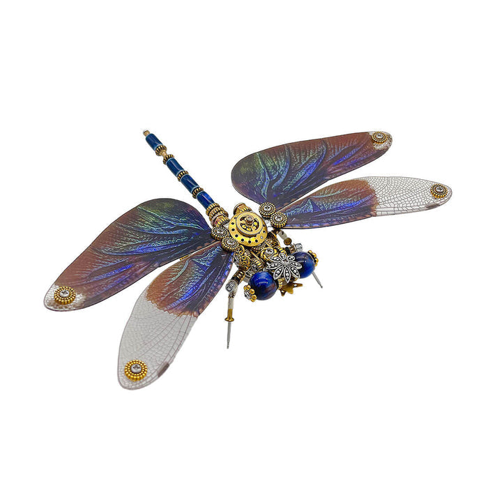 Mechanical Punk Metallic Dragonfly 3D DIY Insects Model Metal Assembly Toy 200PCS