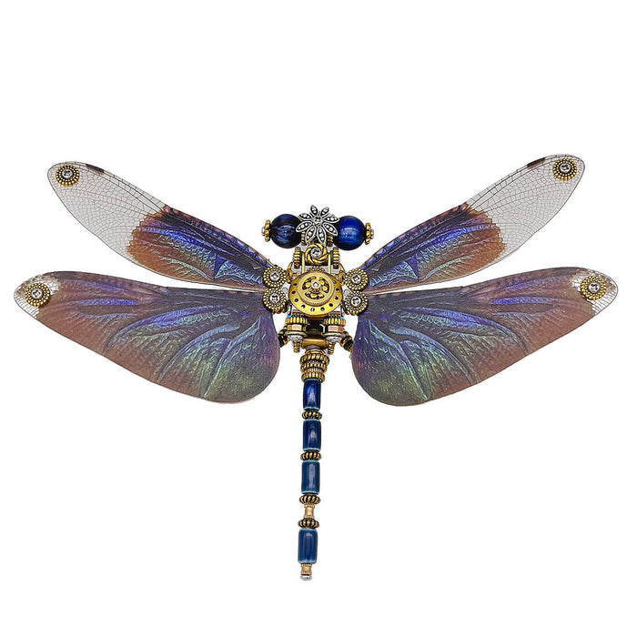 Mechanical Punk Metallic Dragonfly 3D DIY Insects Model Metal Assembly Toy 200PCS