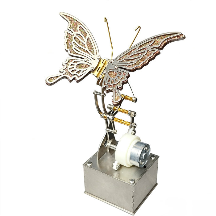 Mechanical Winged Insect 3D Metal Model Kit Steampunk Kinetic Sculpture with Moving Wings