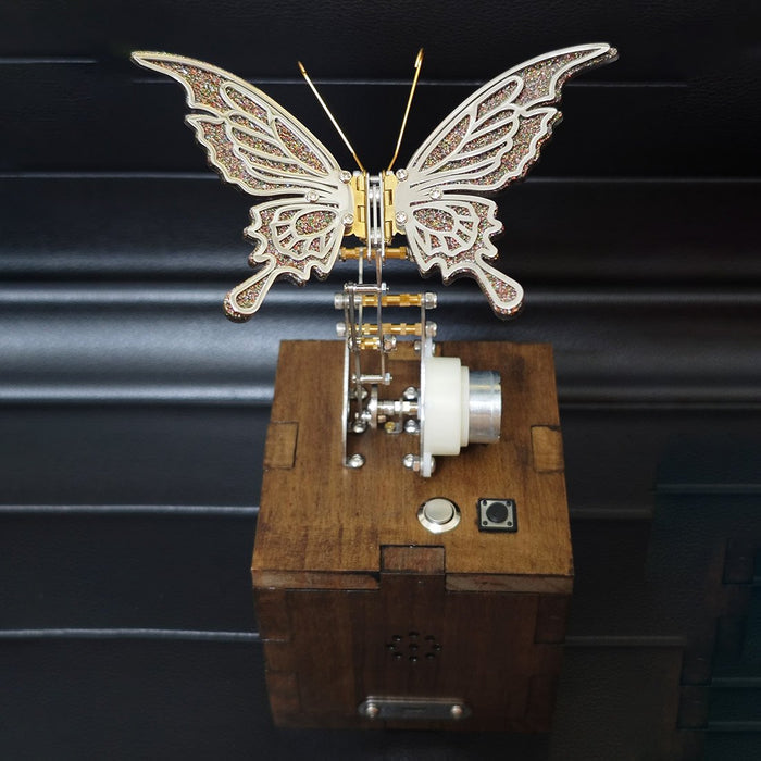 Mechanical Winged Insect 3D Metal Model Kit Steampunk Kinetic Sculpture with Moving Wings