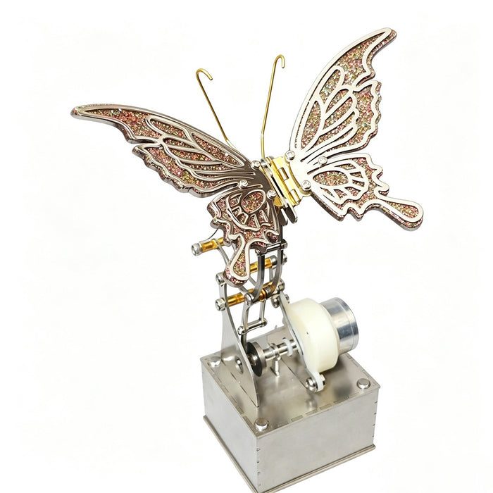 Mechanical Winged Insect 3D Metal Model Kit Steampunk Kinetic Sculpture with Moving Wings