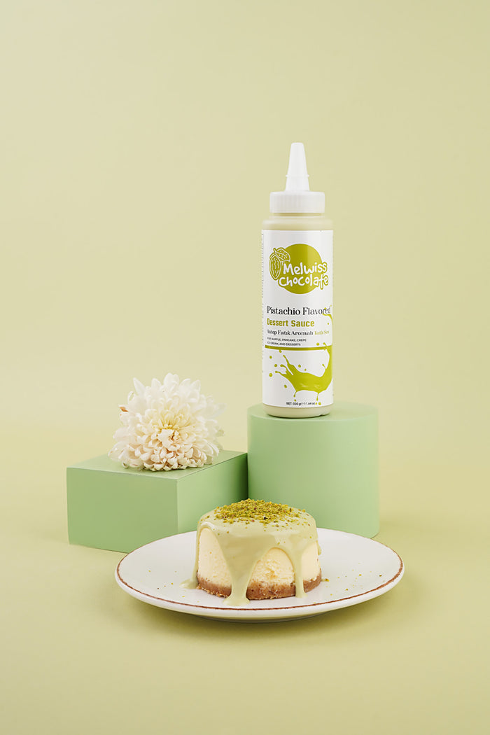 Meet your new dessert favorite: Melwiss Chocolate Pistachio Flavored Sweet Sauce.