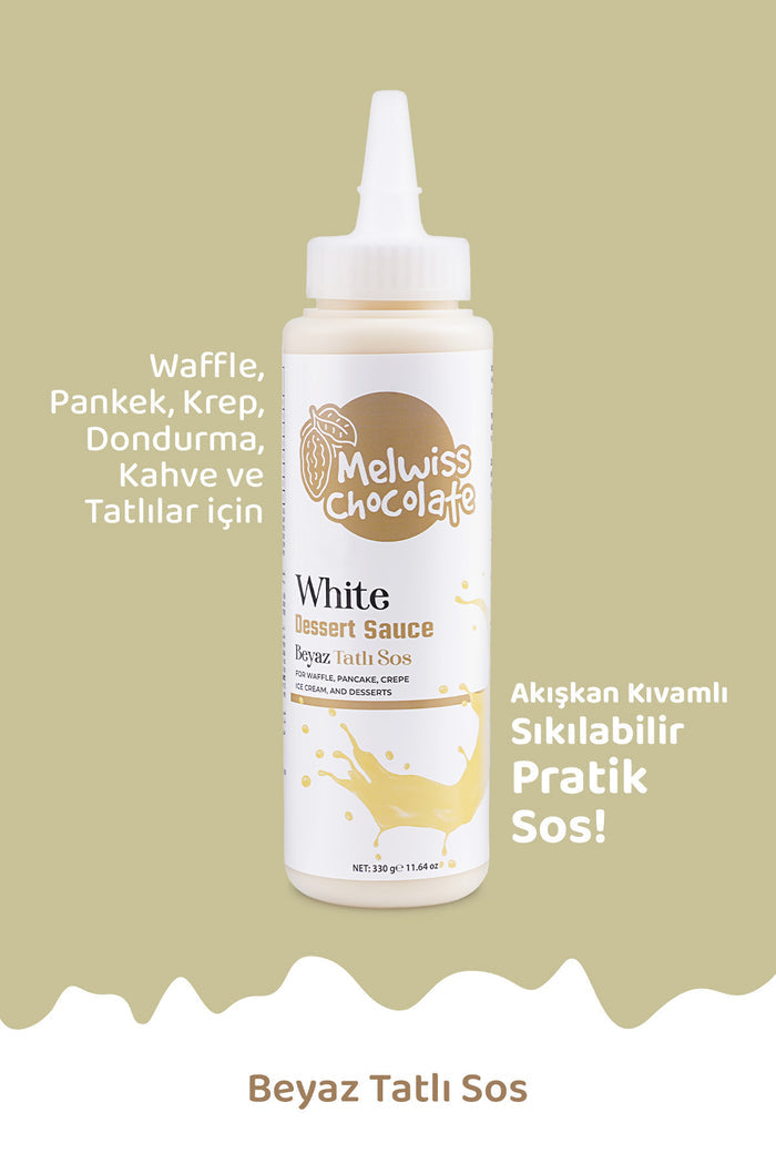 Discover a new way to top your favorite desserts with Melwiss Chocolate White Sweet Sauce.