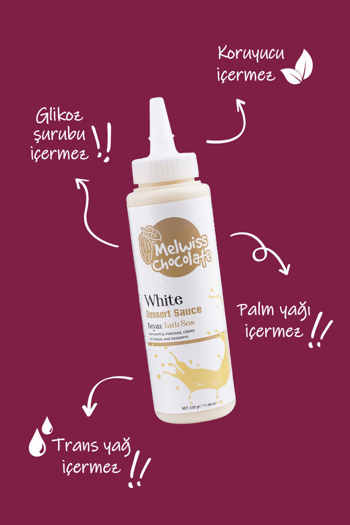 Discover a new way to top your favorite desserts with Melwiss Chocolate White Sweet Sauce.