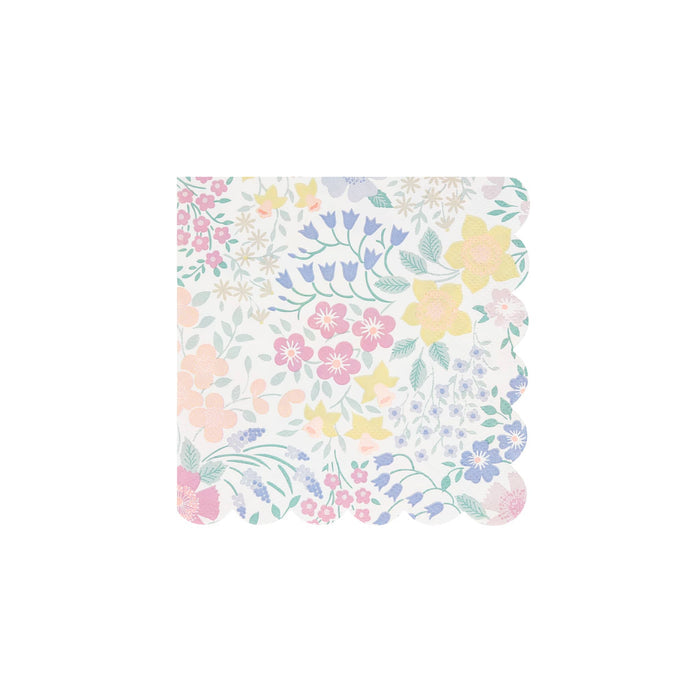 Meri Meri Cottage Garden small paper party napkin.