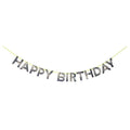 silver birthday banner