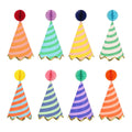 meri meri stripe party hats