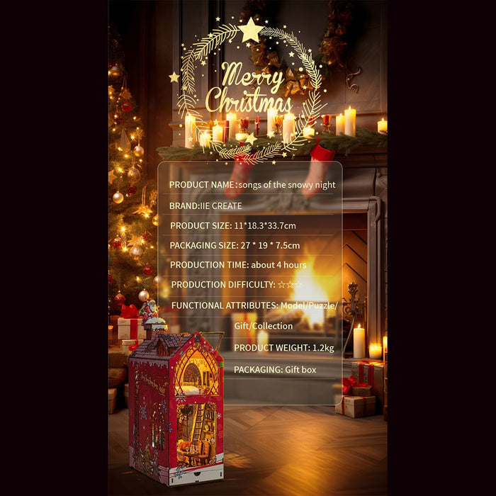 Merry Christmas Snowy Night Book Nook Kits 2024