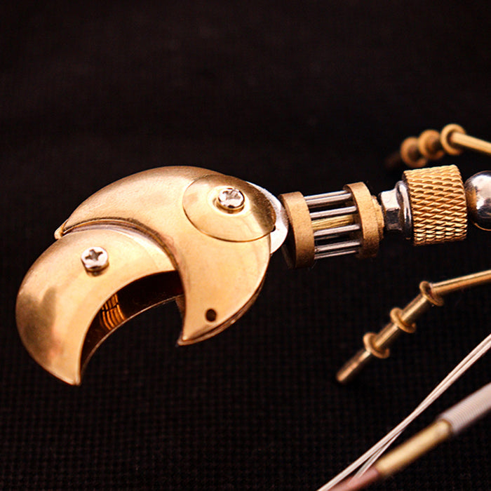 Metal Brass Lobster Animal Model Handmade Assembled Crafts for Collection