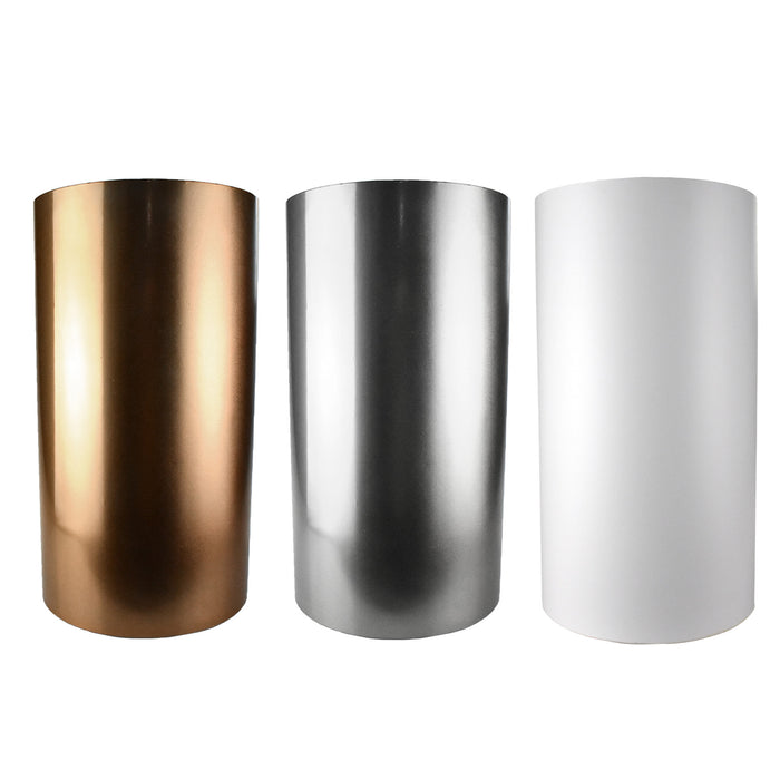 Metal Cylinder Stands, Assorted Sizes, 3-Pack