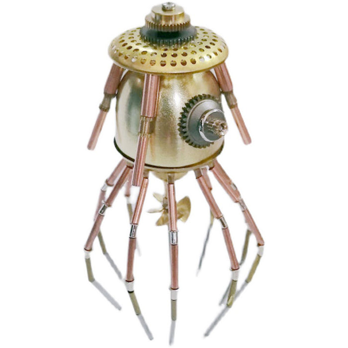Metal Handmade Steampunk Mechanical Puzzle Jellyfish Assembly Model Kit Creative Gifts