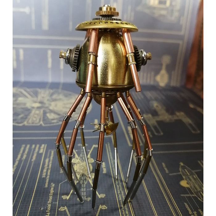 Metal Handmade Steampunk Mechanical Puzzle Jellyfish Assembly Model Kit Creative Gifts