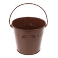 Metal Pail Bucket Party Favor, 5-Inch, Brown