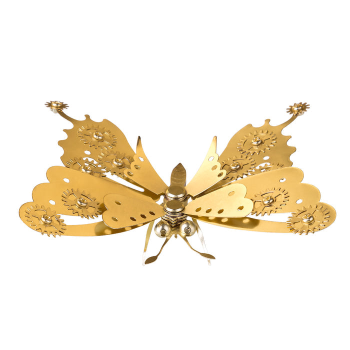 Metal Stainless Steel Steampunk Butterfly Model Handmade Crafts